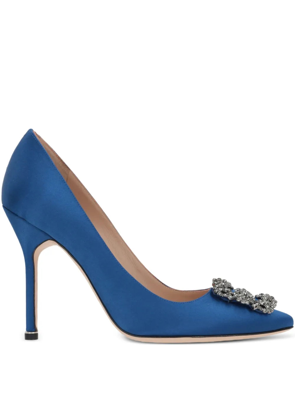 Manolo Blahnik Hangisi 105 Satin Pump — Royal Blue