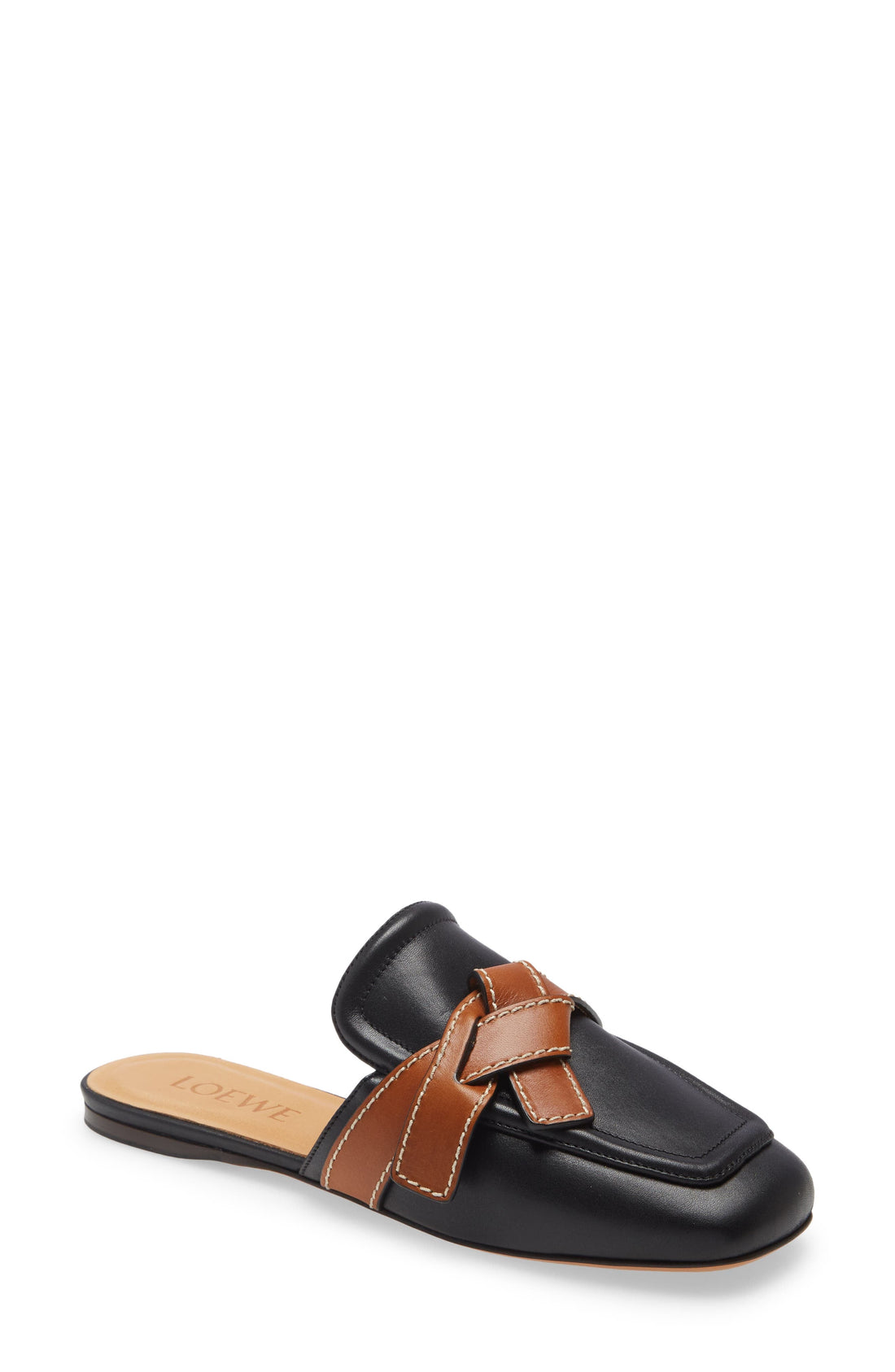 Loewe Gate Belted Leather Mule