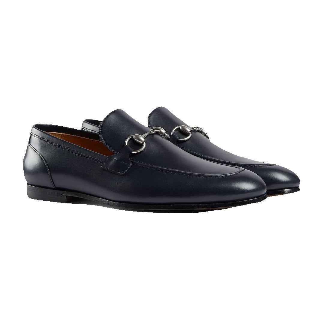 Gucci Jordaan Leather Loafer Blue