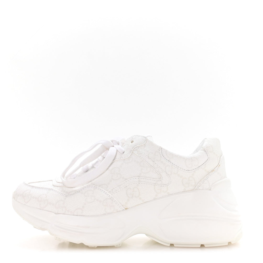 Gucci GG Supreme Monogram Rhyton Sneakers White