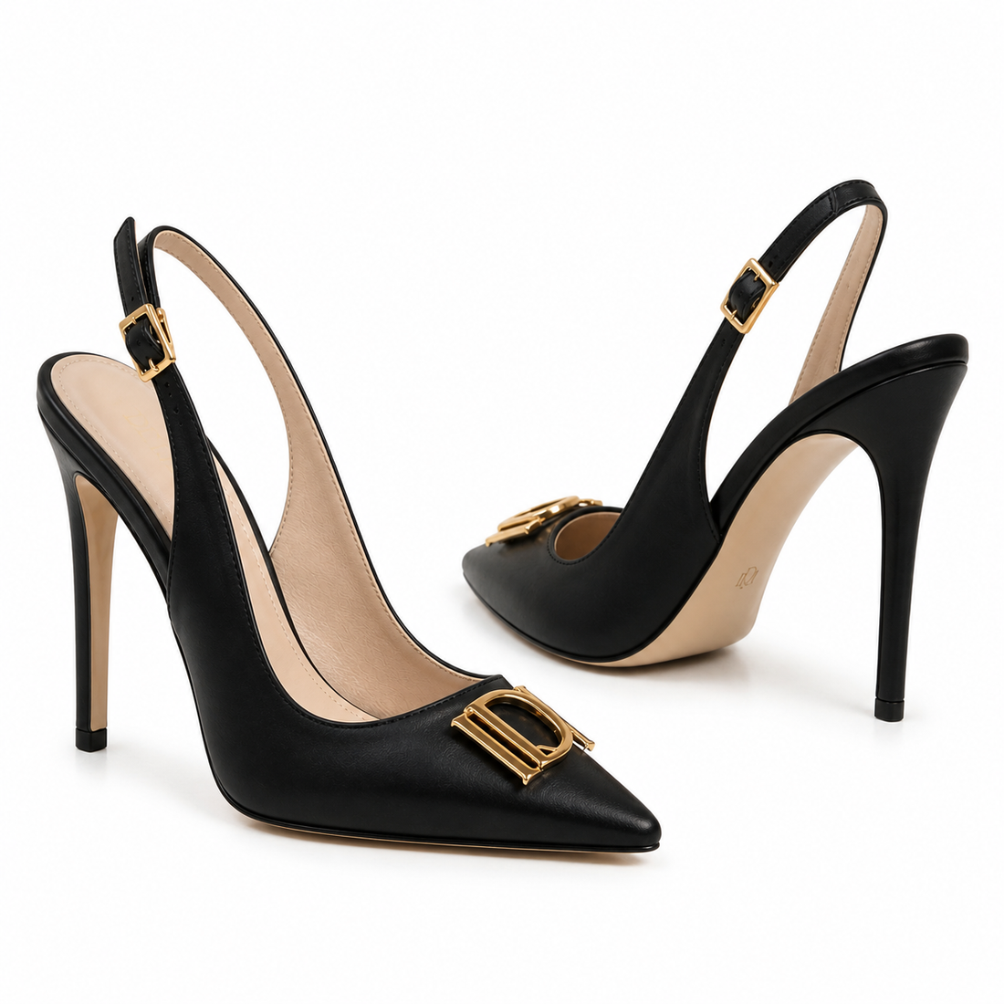 Slingback Pump — Black