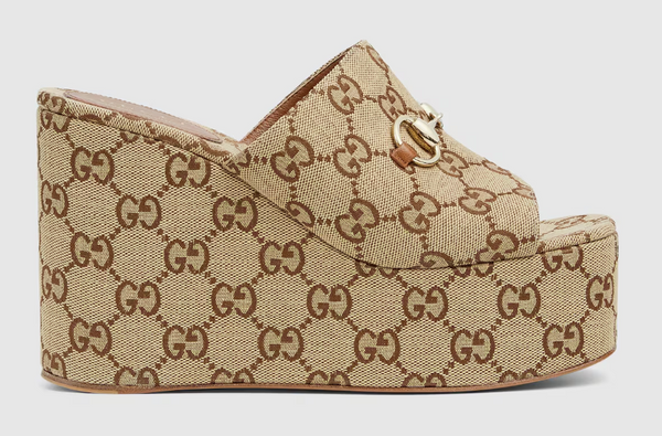 Gucci Wedge Sandal With Horsebit