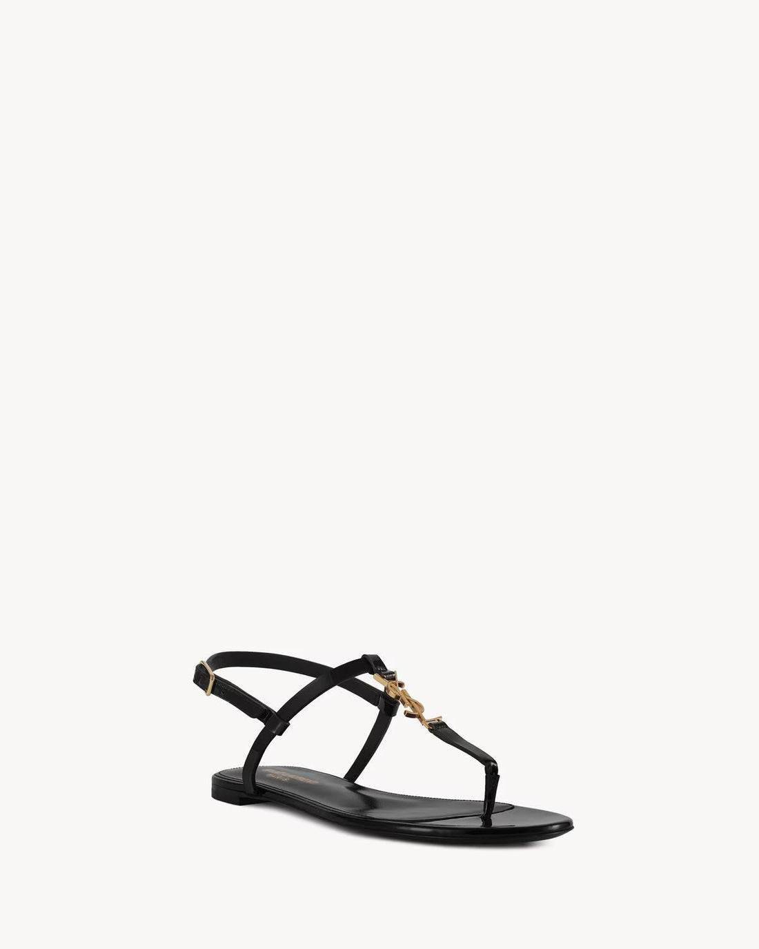 YSL Cassandra Sandals in Patent Leather
