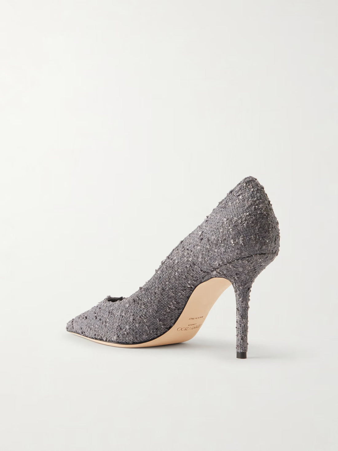 Jimmy Choo Love 85 Metallic Tweed Pumps