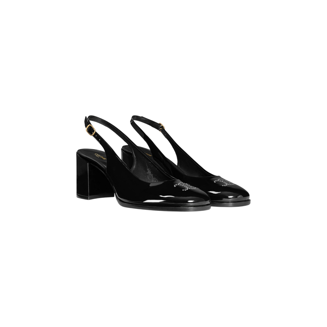 Celine Lily Perforated Triomphe Slingback