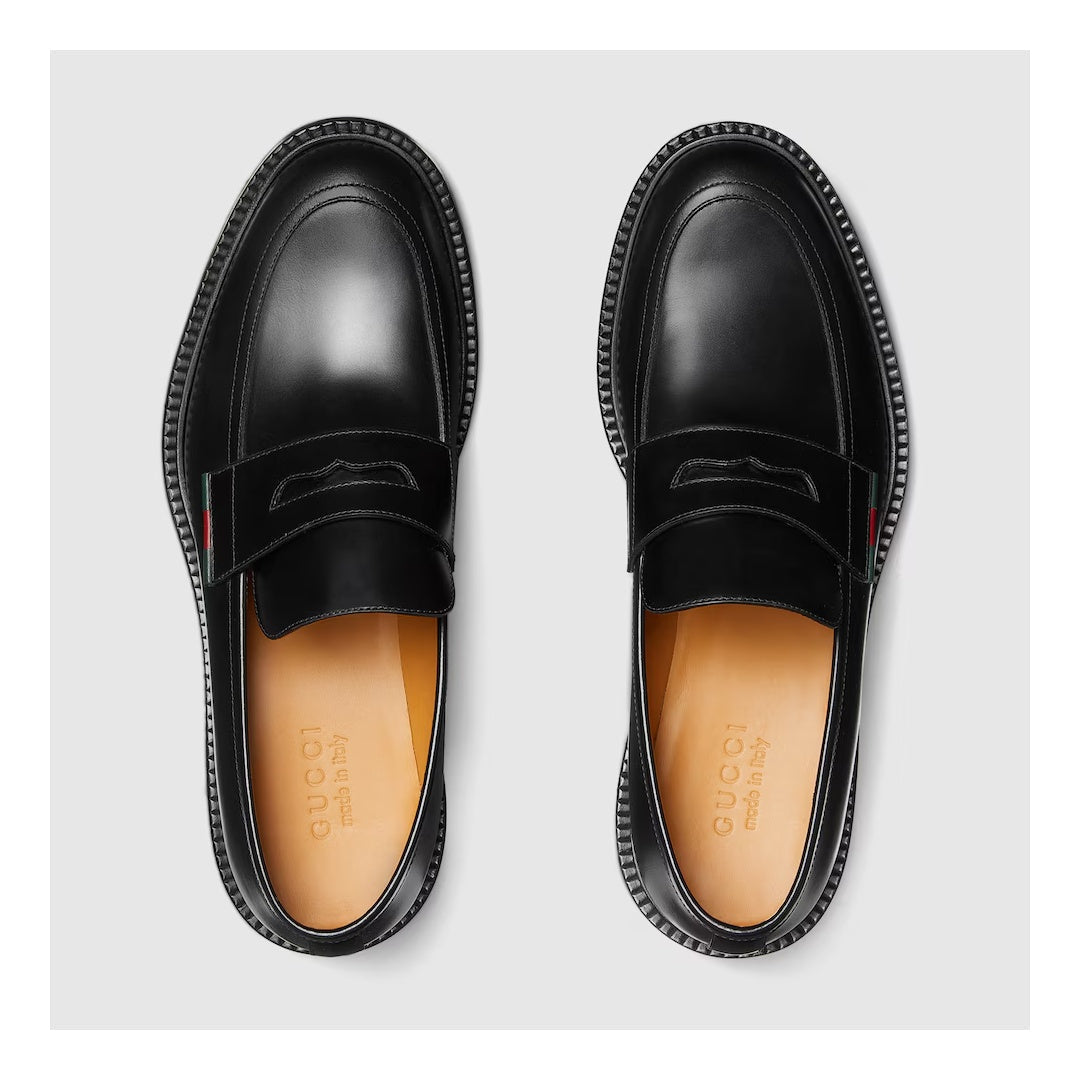 Gucci Leather Loafer Black