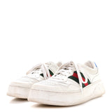 Gucci Calfskin Crocodile Web Ace Sneakers White Beige & GG Monogram 4