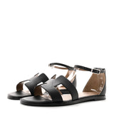 Hermès Santorini Heeled Sandal in Black 3