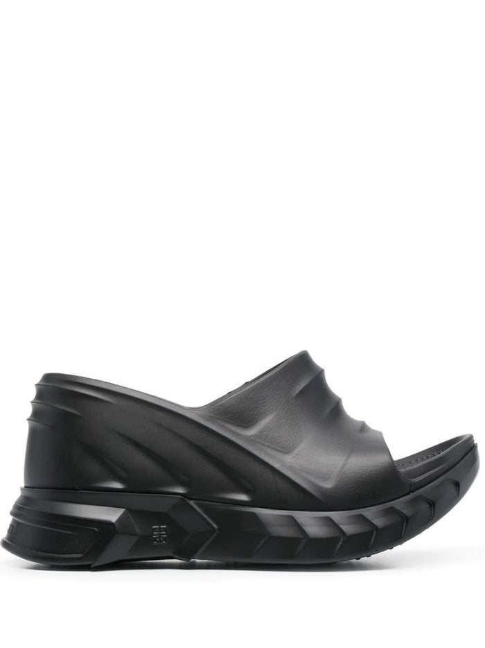Givenchy Marshmallow 4G Heeled Mule — Black