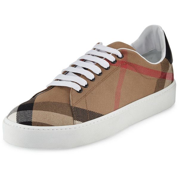 Burberry Westbourne Vintage Check Sneakers — Beige Check