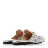 Gucci Glitter Princetown Slippers Silver 5