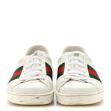 Gucci Calfskin Crocodile Web Ace Sneakers White Green 5