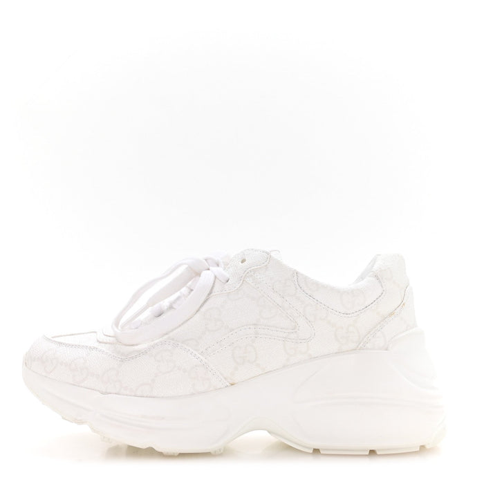 Gucci GG Supreme Monogram Rhyton Sneakers White