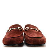 Gucci Velvet GG Monogram Horsebit Jordaan Loafers Blue Brown Suede 2