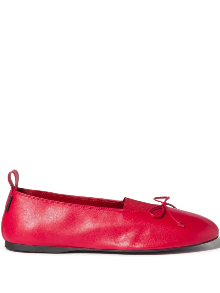 Miu Miu Ballerinas in Patent Leather — Red