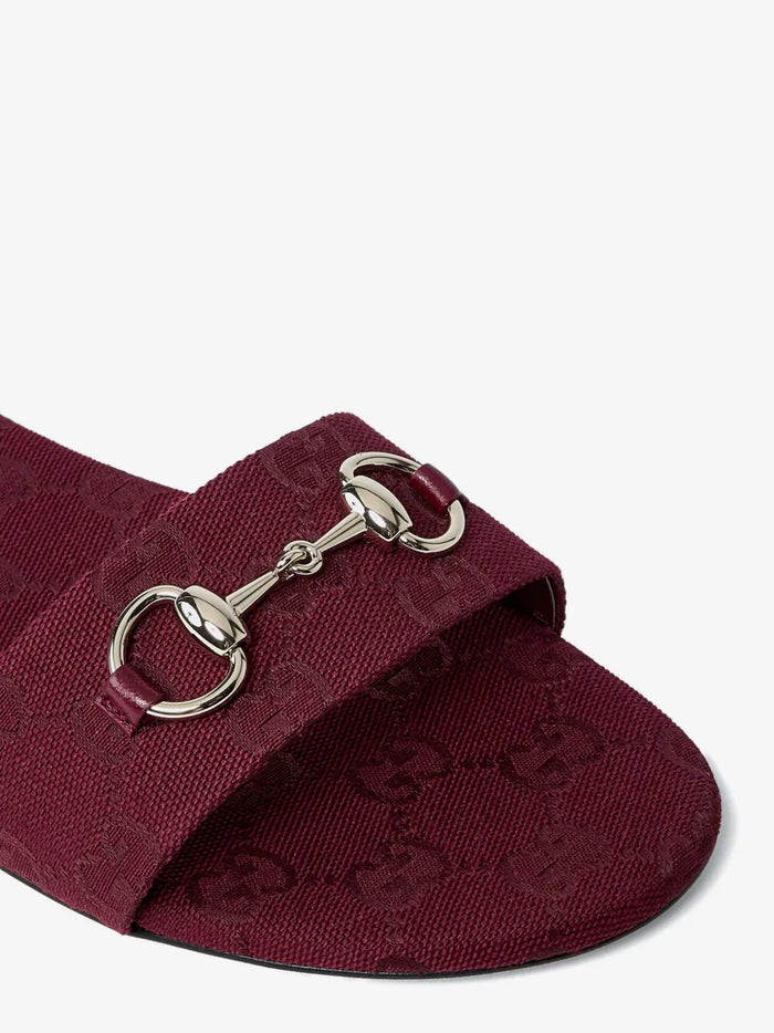 Gucci Slide Sandal With Horsebit Red
