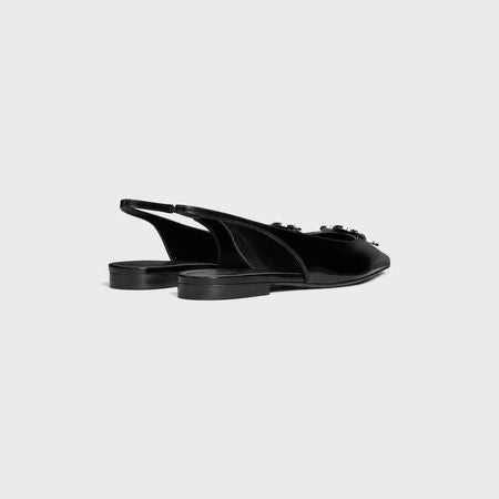Celine Triomphe Slingback Pump in Calfskin — Tan