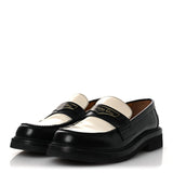 Christian Dior Brushed Calfskin Boy Loafer Black White 4