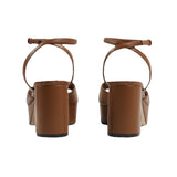 Gucci Double G Platform Clog Brown 4