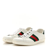 Gucci Calfskin Crocodile Web Ace Sneakers White Green 8