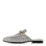 Gucci Glitter Princetown Slippers Silver 1