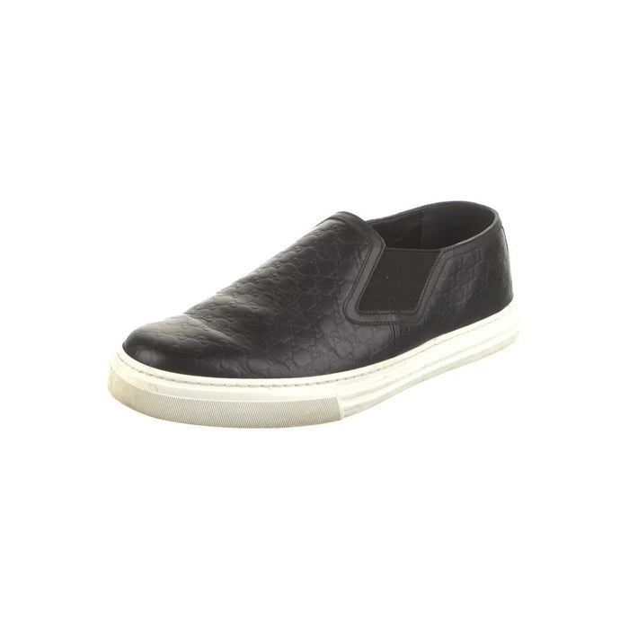 Gucci Rochelle Leather Sneakers Black (Slip-On)