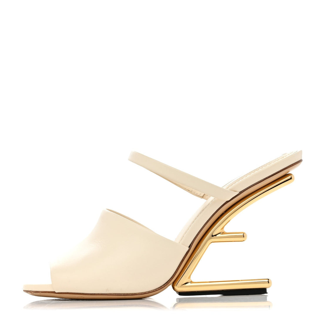 Fendi First 95mm Slide Sandal in Connecticut Calfskin