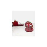 Gucci Rubber Horsebit Thong Sandals Vintage Red 3
