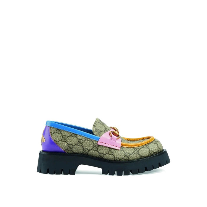 Gucci Flat Shoes Calf Leather/Leather Sole Multicolor