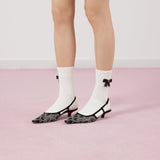 Gucci Slingback Pump Lace and Crystal 1