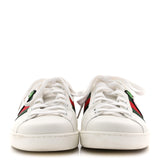 Gucci Calfskin Crocodile Web Ace Sneakers White Green 6