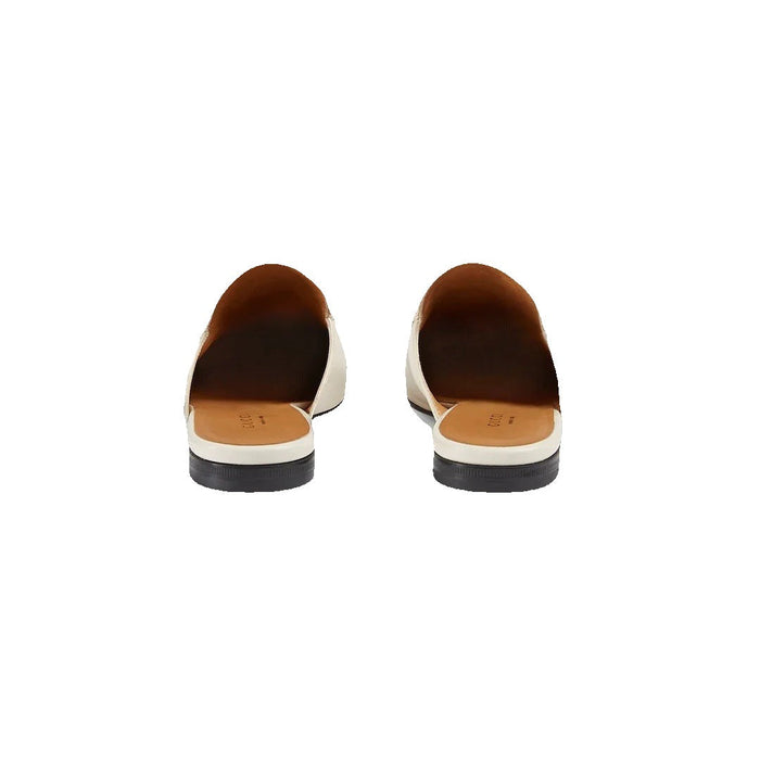 Gucci Glitter Princetown Slippers White