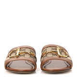 Gucci Horsebit Slide Sandals Beige & Ebony GG 3