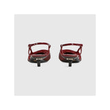 Gucci Crystal GG Monogram Slingback Pumps Burgundy & Red 4
