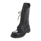 Christian Dior Wind Boots Rubber Embossed Black 3