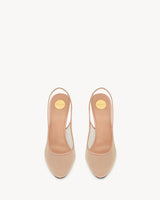 YSL Anita Slingback Pumps in Mesh Rose Lingerie 3