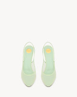 YSL Anita Slingback Pumps in Mesh Vert Pastel 2