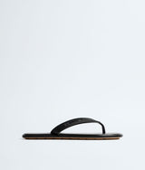 Bottega Veneta Sampieri Flat Thong Rubber Flip Flops Black 1