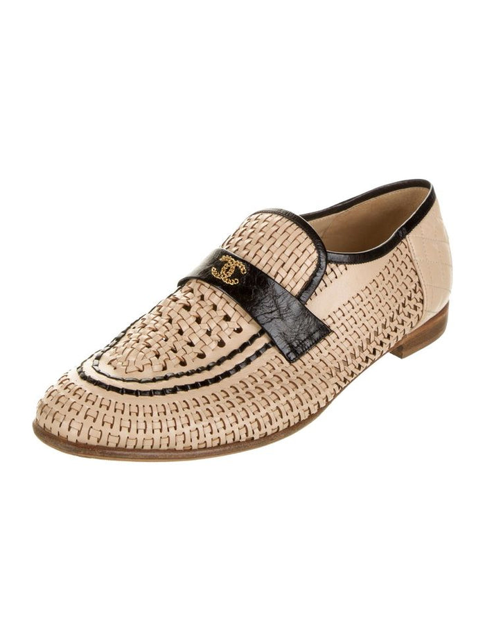 Chanel Quilted Caviar Leather Loafer — Black