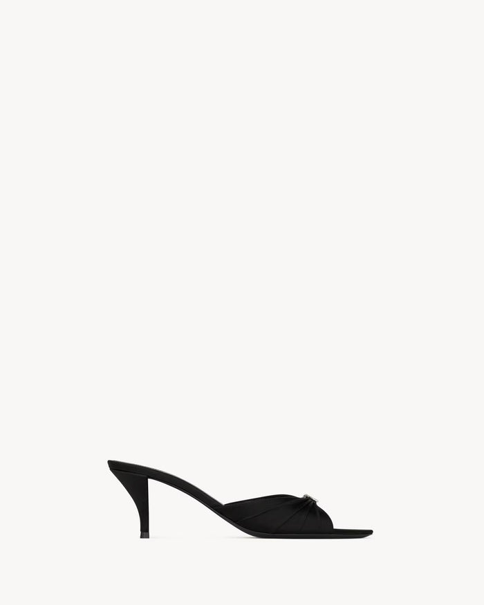 YSL Jerry Sandlas in Satin Crepe and Rhinestones