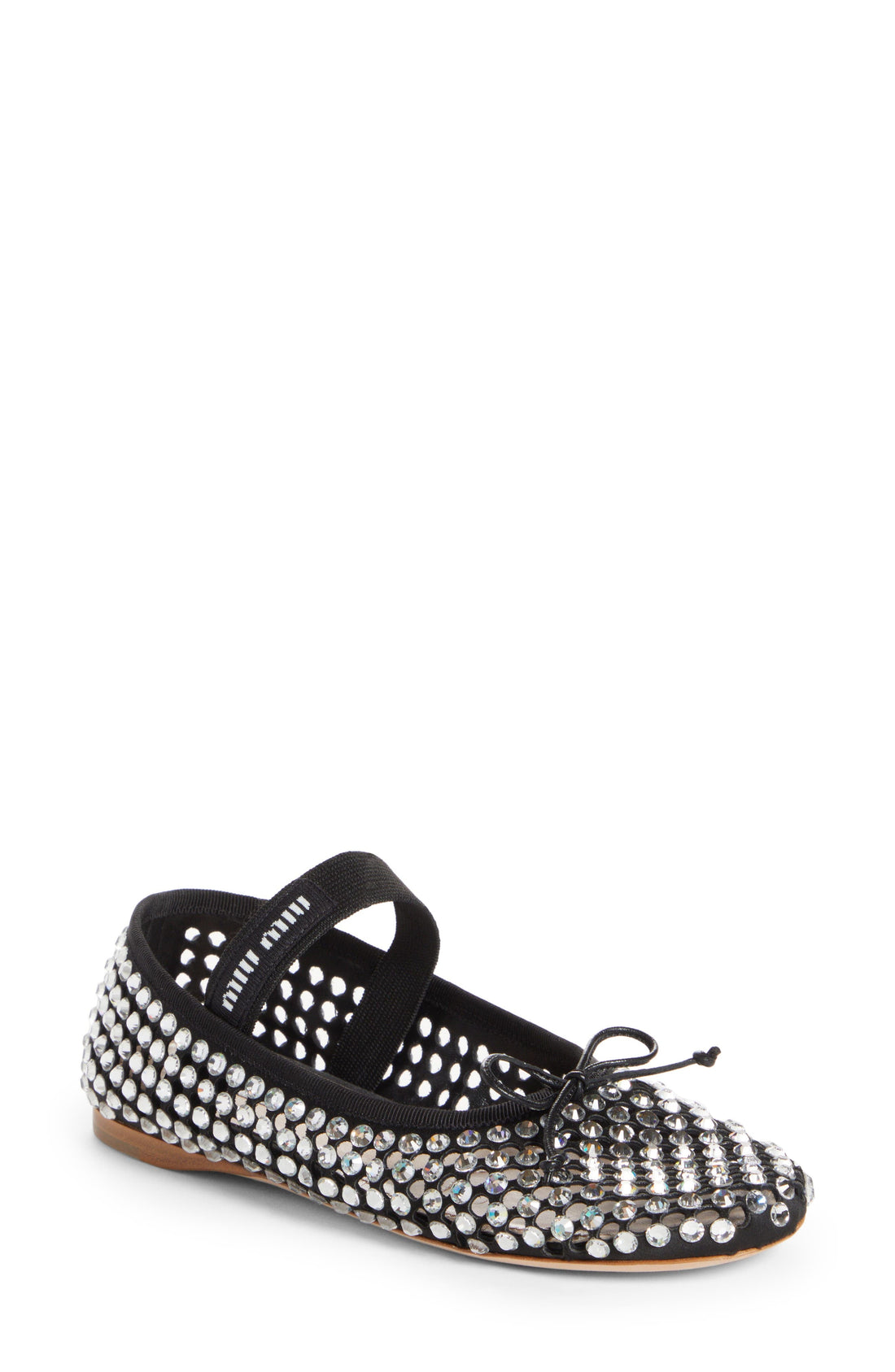 Miu Miu Crystal Fishnet Mary Jane