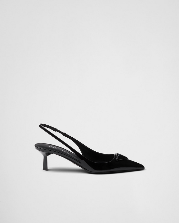 Prada Patent Leather Slingback Pumps