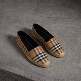 Burberry Vintage Check Canvas & Leather Sandal — Beige Check 2