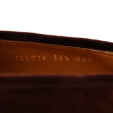 Gucci Velvet GG Monogram Horsebit Jordaan Loafers Blue Brown Suede 8