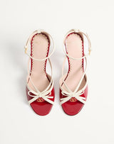 Valentino Bepointy Sandal in Patent Leather and Kidskin 4