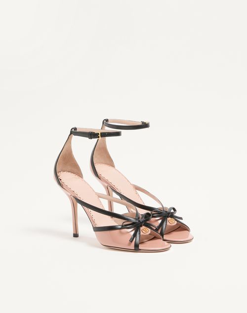 Valentino Bepointy Sandal in Patent Leather and Kidskin