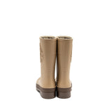 Dior Diorunion Rubber Rain Boots Beige/Brown 3
