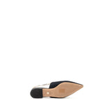 Dior Ballerina Slingback Sandals Fabric/Leather Black 6