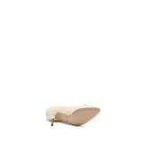 Gucci Interlocking G Horsebit Detailed Pumps Leather White GHW 6