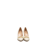 Gucci Interlocking G Horsebit Detailed Pumps Leather White GHW 3